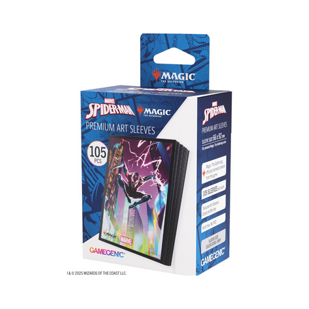 MTG - Protèges Cartes illustrées - Marvel Spider-Man - 105 sleeves illustrées : Miles Morales