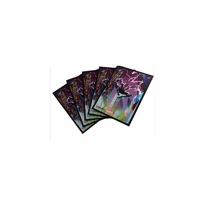 MTG - Protèges Cartes illustrées - Marvel Spider-Man - 105 sleeves illustrées : Miles Morales
