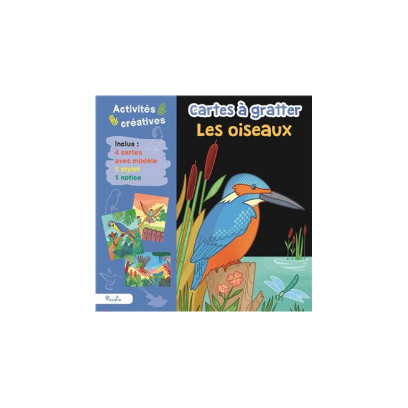 Carte à gratter - Les oiseaux