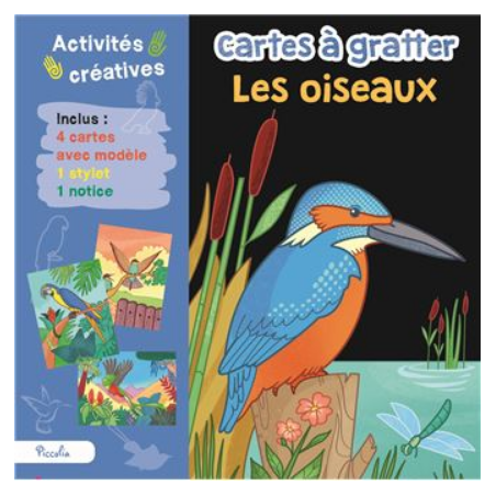 Carte à gratter - Les oiseaux