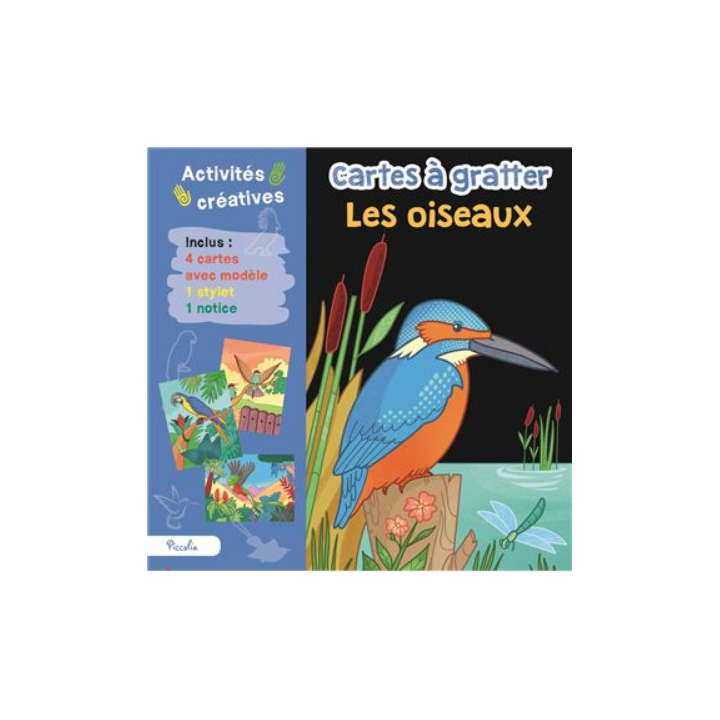 Carte à gratter - Les oiseaux