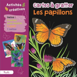 Carte à gratter - Les papillons