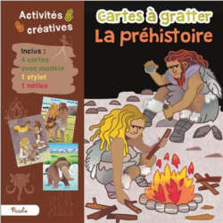 Carte à gratter - La préhistoire