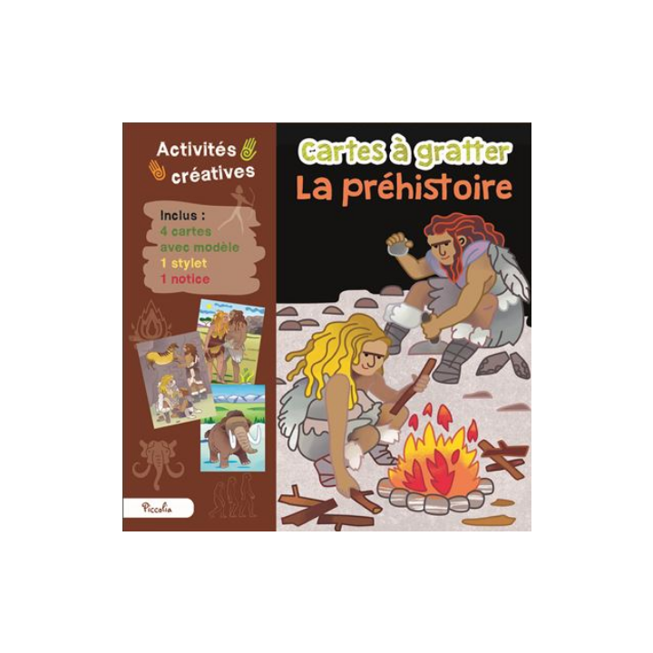Carte à gratter - La préhistoire