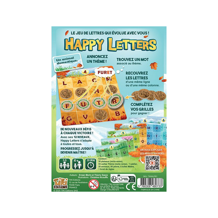 Jeux de société - Happy Letters