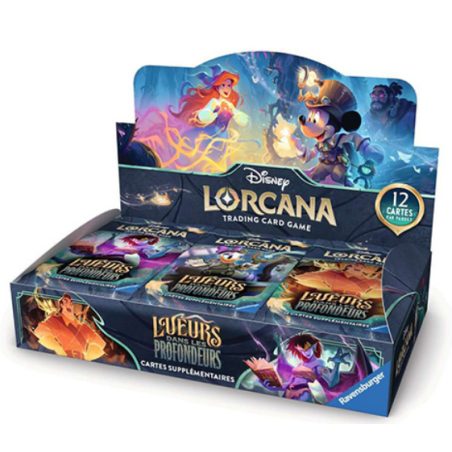 Boite de Booster Disney Lorcana : Lueurs dans les Profondeurs