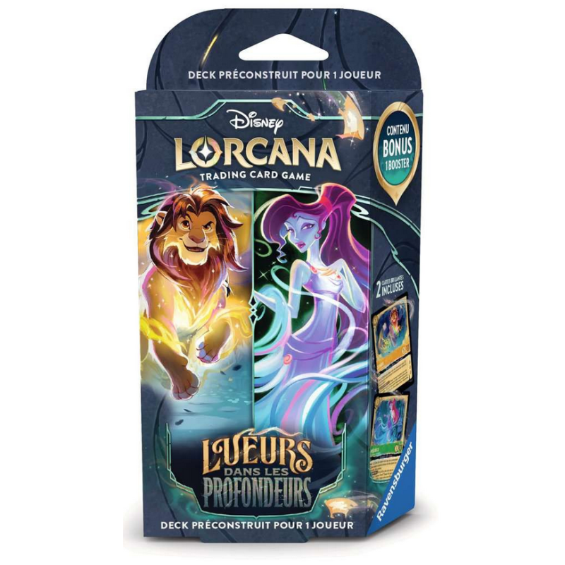 Disney Lorcana - Deck de Démarrage Lueurs Dans Les Profondeurs : Simba et Megara