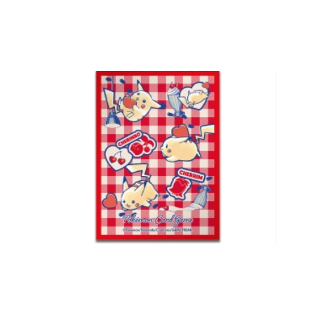 Protèges-cartes illustré - Pokémon Center : Pikachu & Heart Cherry