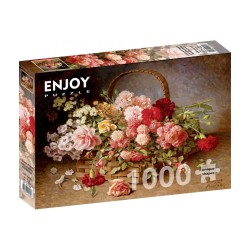 Puzzle enjoy - Panier de Roses – Enjoy - 1000 pièces