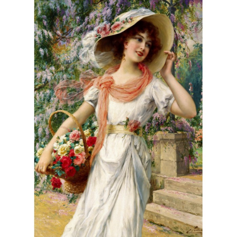 Puzzle Enjoy - The Flower Garden, Emile Vernon - 1000 pièces