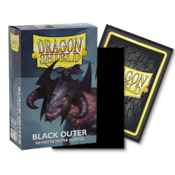 Dragon Shield - 100 Standard Sleeves - Matte Outer Sleeve : Noir
