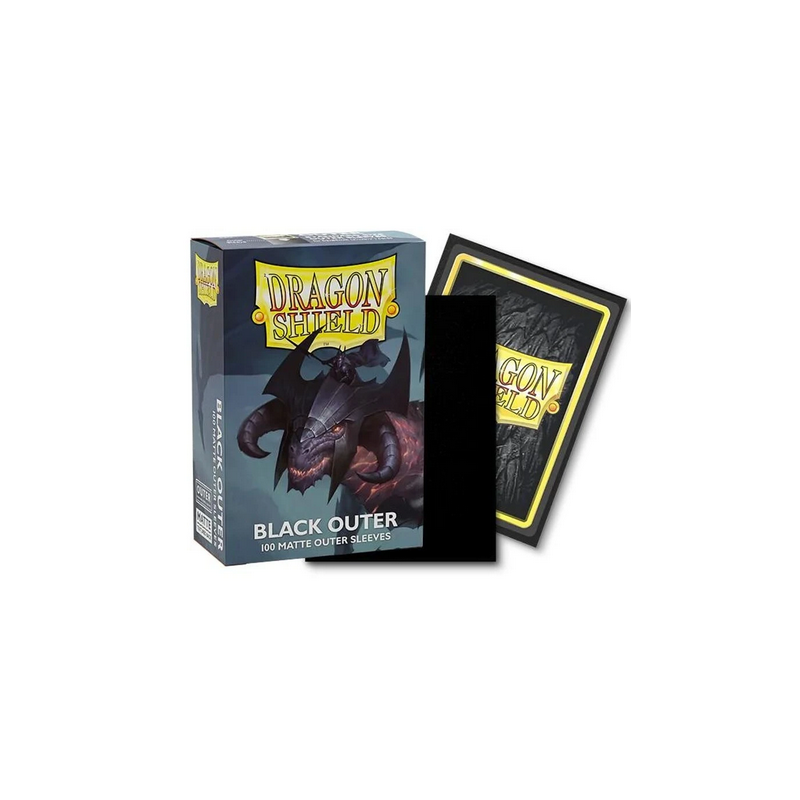 Dragon Shield - 100 Standard Sleeves - Matte Outer Sleeve : Noir