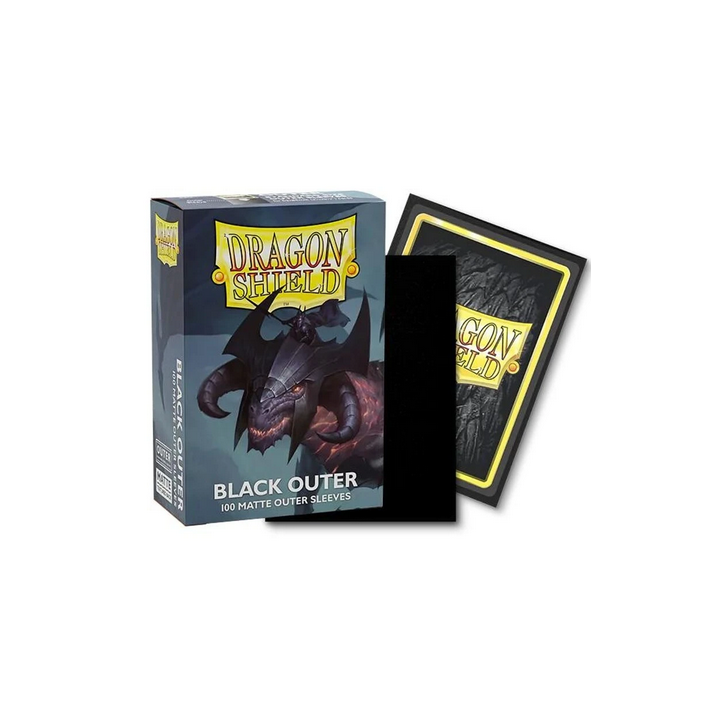 Dragon Shield - 100 Standard Sleeves - Matte Outer Sleeve : Noir