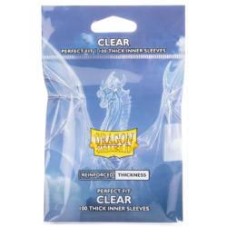 Dragon Shield - 100 Standard Sleeves - Perfect Fit : Clear - Thick Inner Sleeves