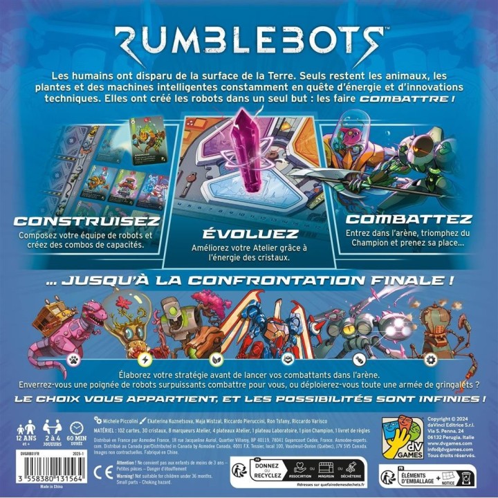 Jeux de société - Rumblebots : Last Bot Standing