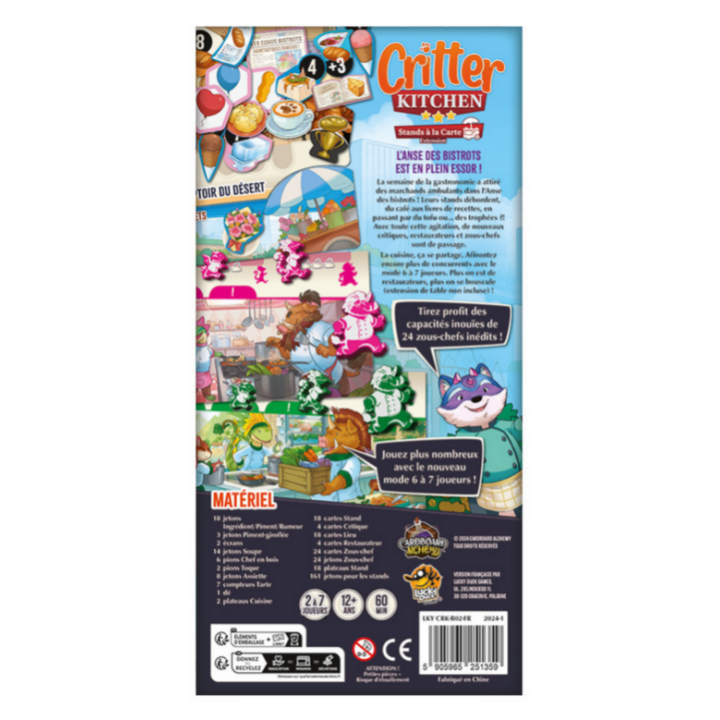 Jeux de société - Critter Kitchen - Extension : Stands à la Carte