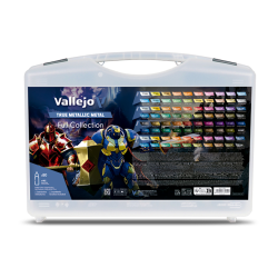 Peinture Vallejo - Mallette 80 teintes - True Metallic Metal