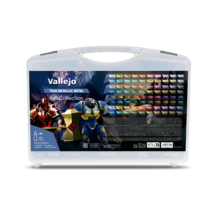 Peinture Vallejo - Mallette 80 teintes - True Metallic Metal
