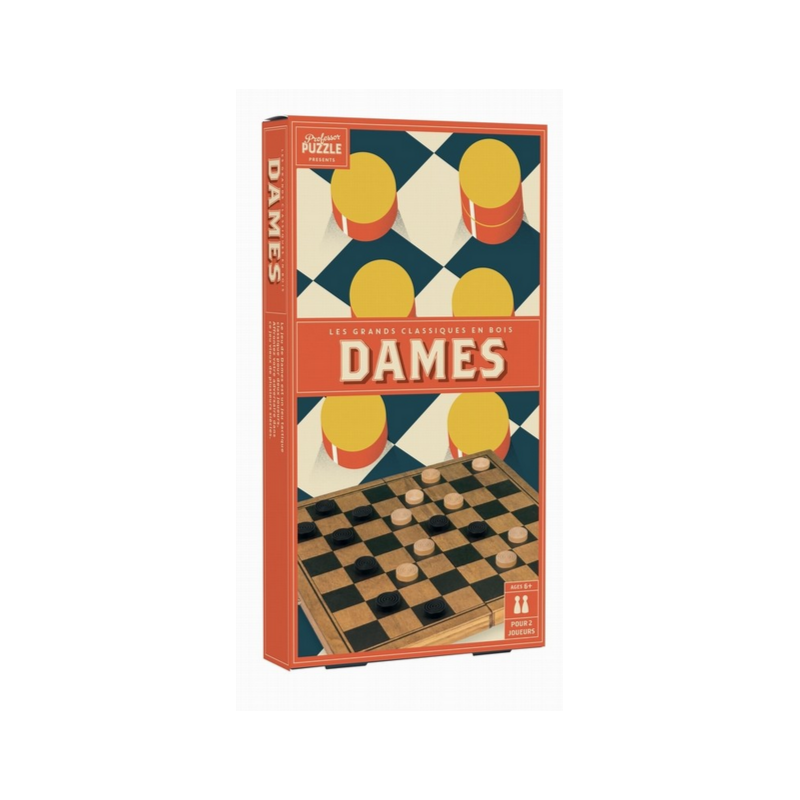 Jeux de société - Dames Bois Vintage