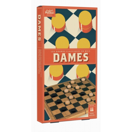 Jeux de société - Dames Bois Vintage