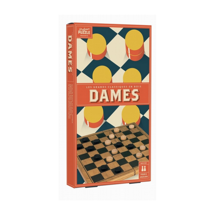 Jeux de société - Dames Bois Vintage