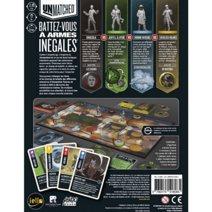 Jeux de société - Unmatched : Cobble & Fog