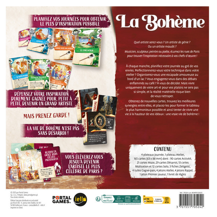 Jeux de société - La Bohème