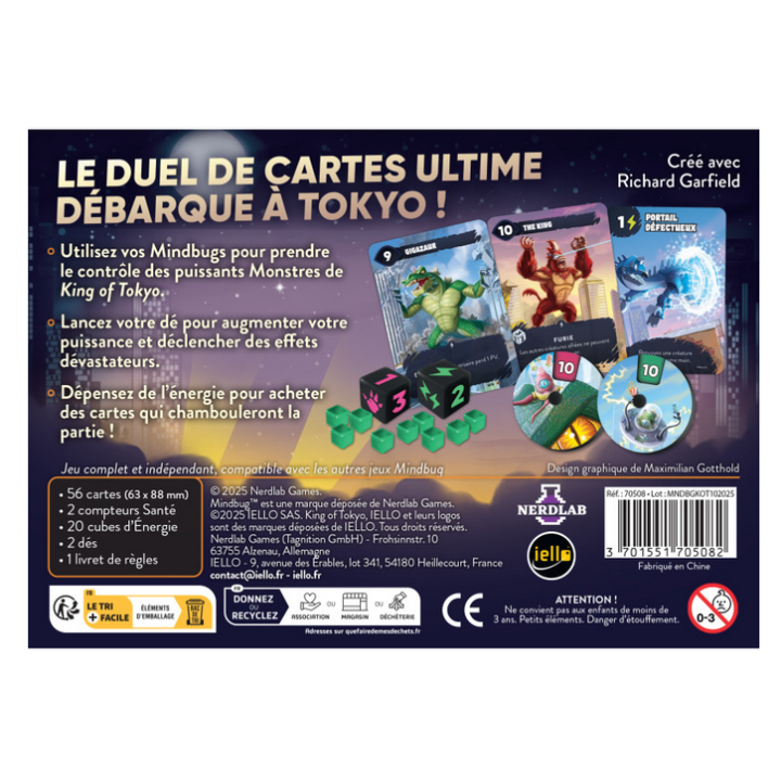 Jeux de société - Mindbug : King of Tokyo