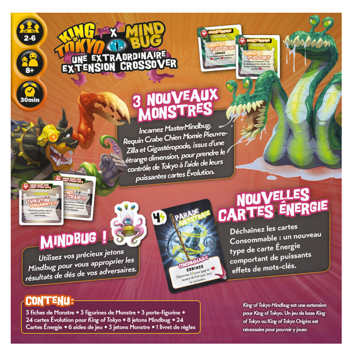 Jeux de société - King of Tokyo : Extension Mindbug