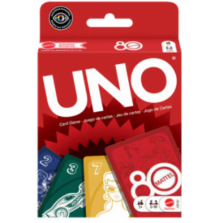 Jeux de société - Uno Rouge Ruby - 80 ans