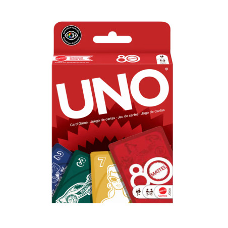 Jeux de société - Uno Rouge Ruby - 80 ans