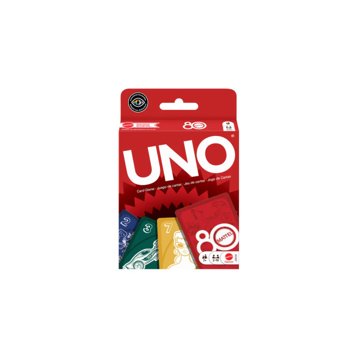 Jeux de société - Uno Rouge Ruby - 80 ans