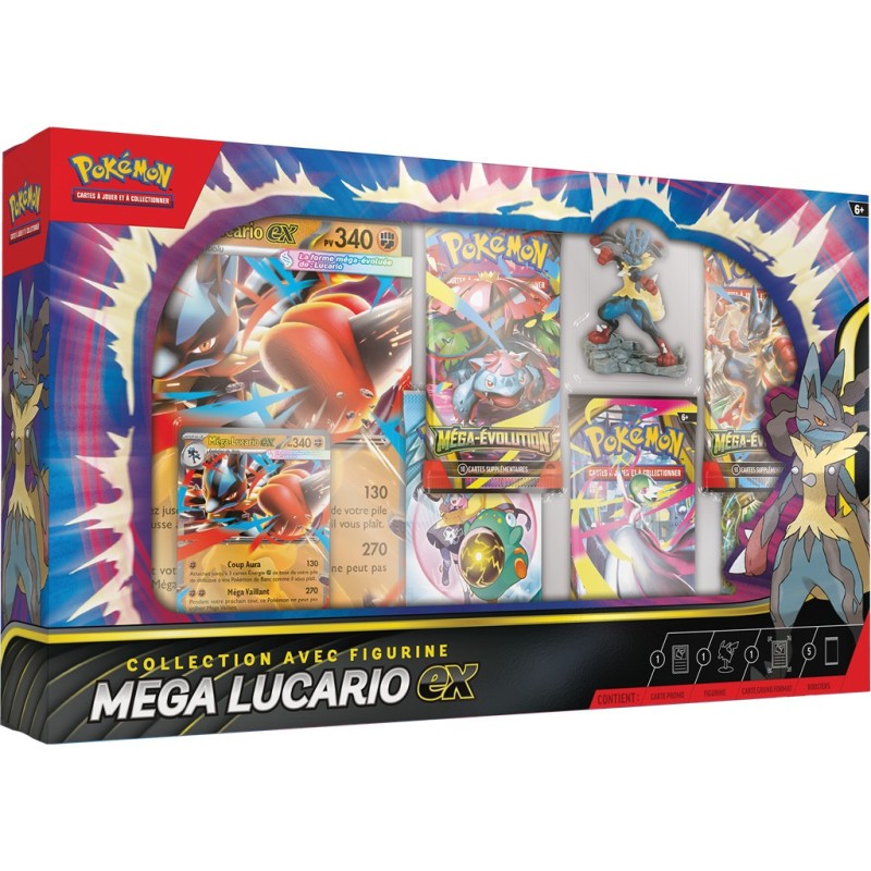 Pokémon : Coffret Premium Figurine Pokémon Mega Lucario