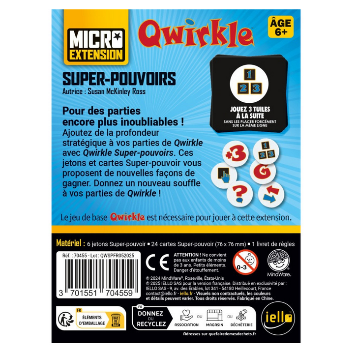 Jeux de société - Qwirkle : Super Pouvoirs