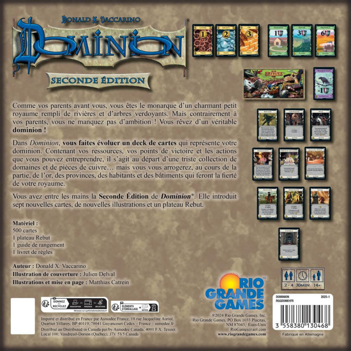 Jeux de société - Dominion - Seconde Edition