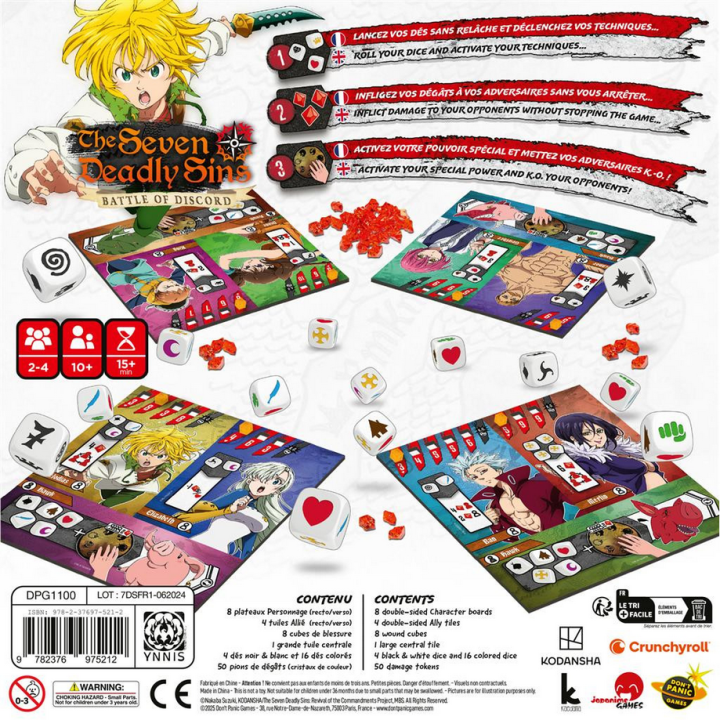 Jeux de société - The Seven Deadly Sins : Battle of Discord