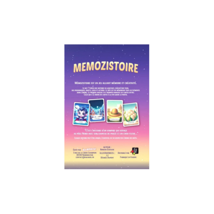 Jeux de société - Mémozistoire