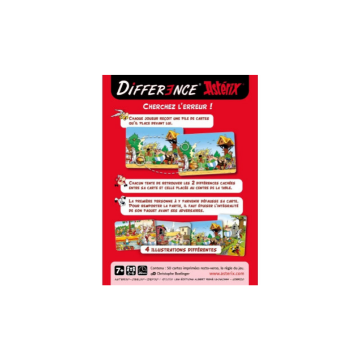 Jeux de société - Différence - Edition Astérix