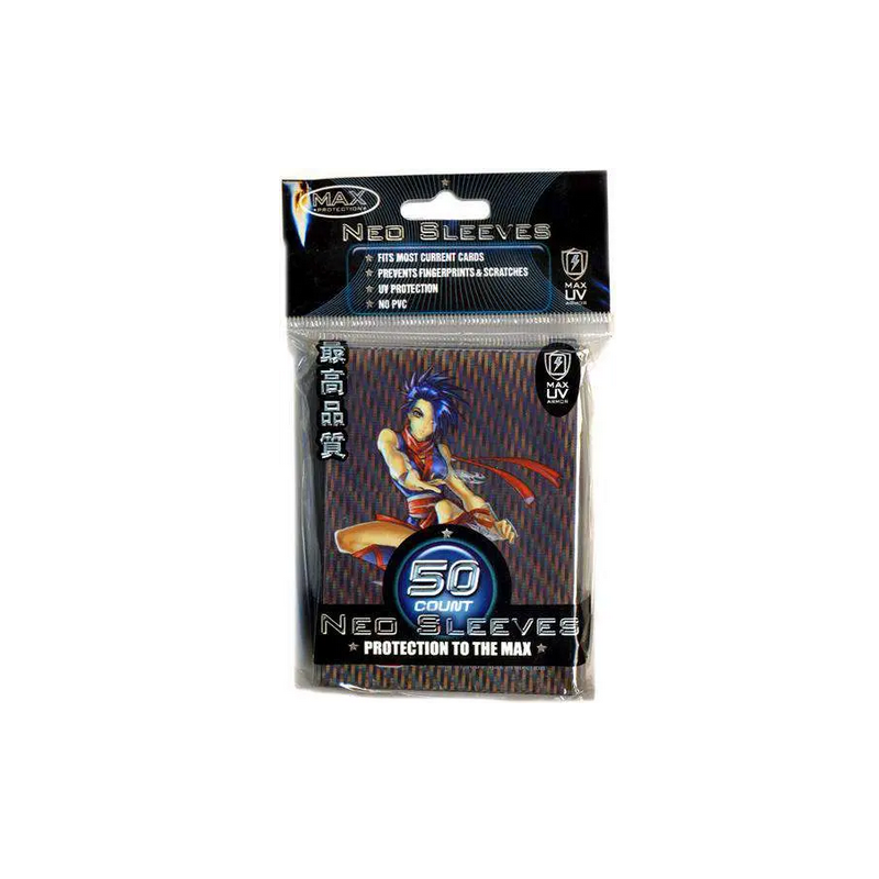 Protège-cartes illustré - Max Protection Standard Size Deck Neo Sleeves Ninja Girl