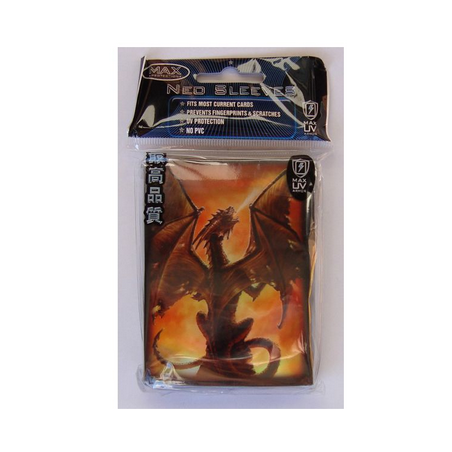 Protège-cartes illustré - Max Protection Standard Size Deck FUNDAS MAX FIRE BREATHER