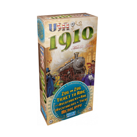 Jeux de societe - Les Aventuriers du Rail - Extension 1910