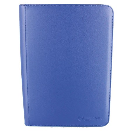 Portfolio - Phoenix Shield - Deluxe Zipper Album - 360 cases - Bleu