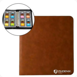 Portfolio - Phoenix Shield - Album PCA Graded Cards 32-Slots Deluxe Zipper - Marron