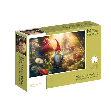 Puzzle  Milliwood - Wooden puzzle - Secret stories - Dwarf