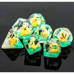 Lot de 7 Dés Résines Gamme Insert - Canard