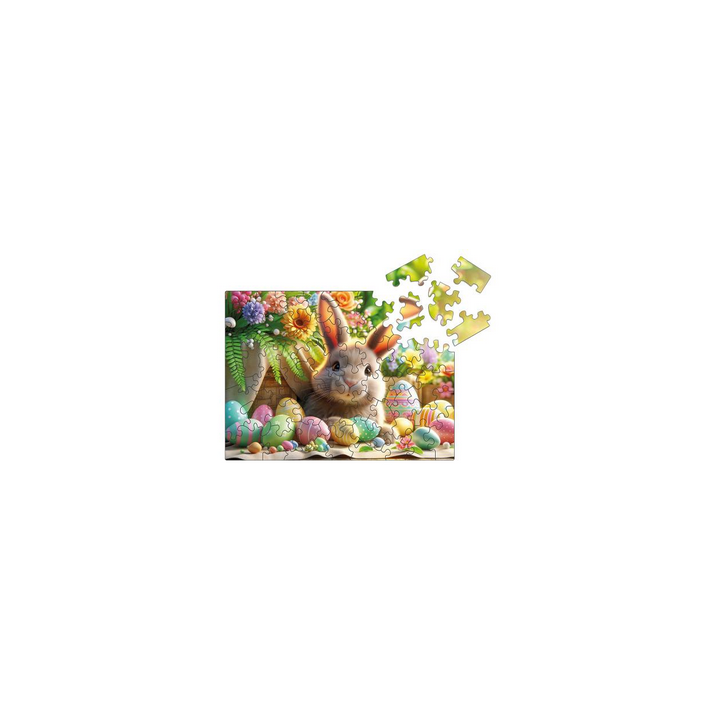 Puzzle - Wooden Puzzle - Lapin de Paque