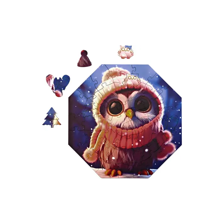 Puzzle - Wooden Puzzle - Olivia la chouette