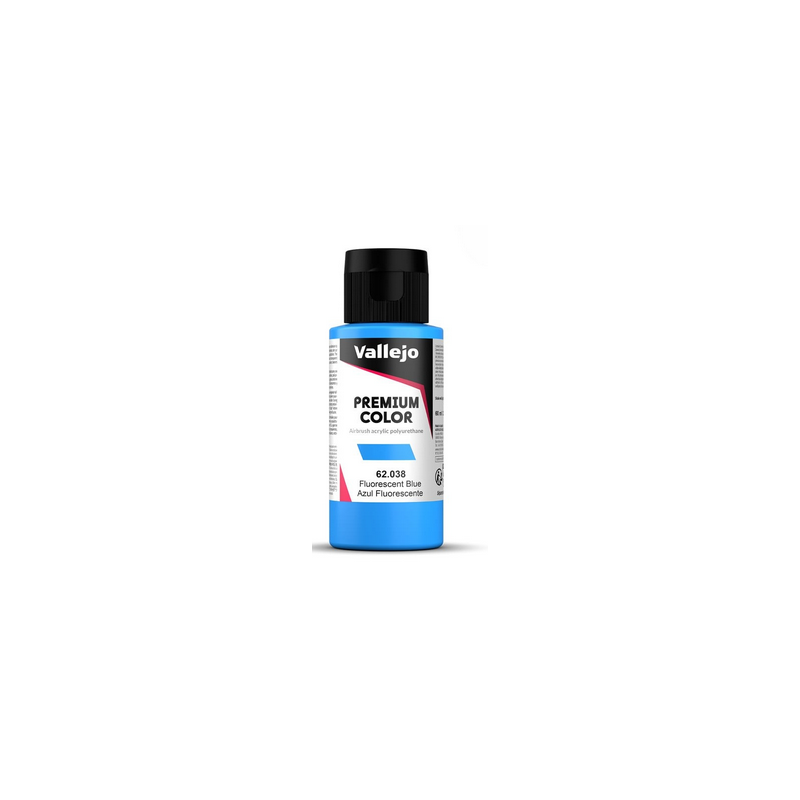Peinture Vallejo - Premium Color - Fluorescent Blue - Azul Fluorescente