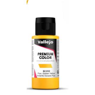 Peinture Vallejo - Premium Color - Fluorescent Golden Yellow - Amarillo Dorado Fluorescente