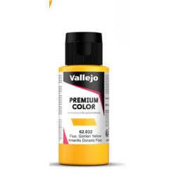 Peinture Vallejo - Premium Color - Fluorescent Golden Yellow - Amarillo Dorado Fluorescente